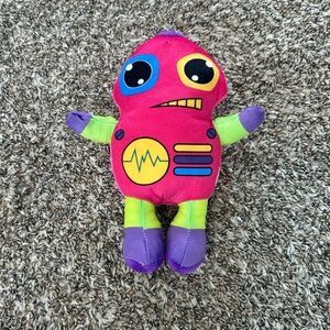 Bright Pink Robot Plush Toy for Kids - Colorful Soft Stuffed Doll
